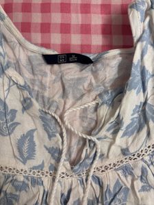 Boho Floral Print Tunic Top 🦋💙