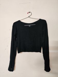Black Long Sleeve Top