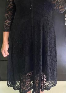 Elegant Black Lace Dress