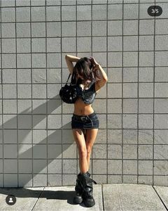 Y2K Denim Mini Skirt (Low waist)