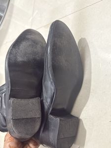 Stylish Black Leather Ankle Boots