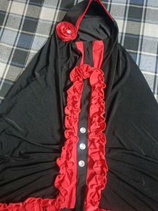Black &amp; Red hijab
