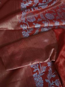 Orange Saree with Blouse