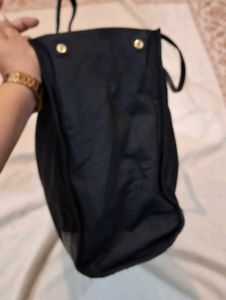 Tory Burch Black Nylon Tote Bag