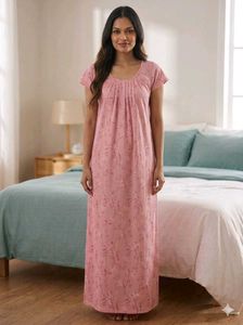 Pink Floral Nightgown