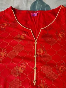 ✨Elegant Red🍒 Printed Kurta