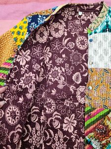 Patchwork Print Jacket