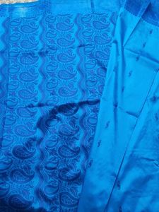 Beautiful Blue Silk Saree