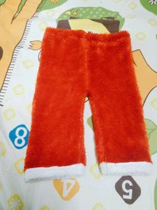 Fuzzy Red Santa Pants