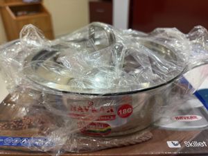 Stainless Steel Triply Skillet with Lid-Brandnew