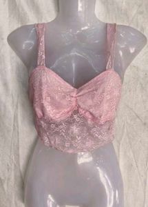 y2k light pink top