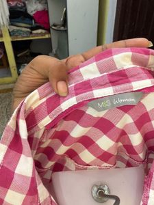 Y2K Ghingham Fitted Shirt
