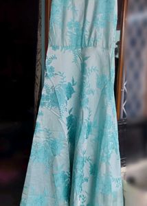Beautiful Blue Floral Gown