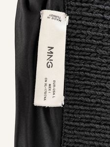 Mango women Black Knit Pencil Skirt