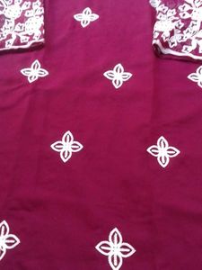 Maroon Embroidered Kurta