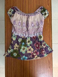 Y2K whimsy top