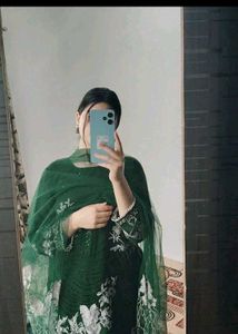 Beautiful Green Kurta Set with Dupatta
