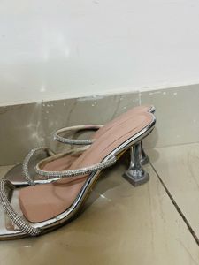Sparkling Silver heels Sandals
