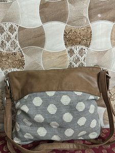 Stylish Polka Dot Hobo Bag