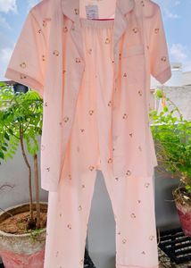 Cute Pink Pajama Pants with Bear Print
