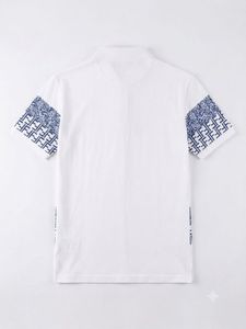 Fendi Men's White T Polo Shirt Imported Cotton