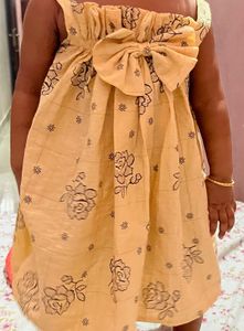 Cute Yellow Floral Baby Dress