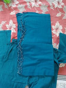 Blue Leggings And Dupatta
