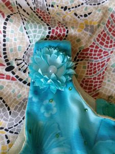 4-6 yrs Beautiful Blue Party wear girls frock