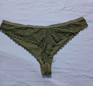 ⚛️ Lace Trim Thong Panty