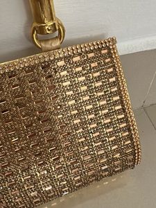Sparkling Gold Evening Clutch Bag