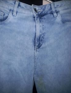 Sky Blue Flared Jeans | High Waist | 32 Waist | 38 In Length
