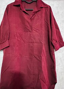 Maroon Kareena Style Kurta
