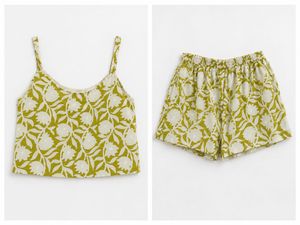 Cute Floral Pajama Set