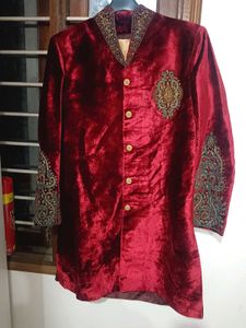 Men's Velvet Sherwani