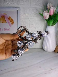 Elegant Rose Hair Claw Clip