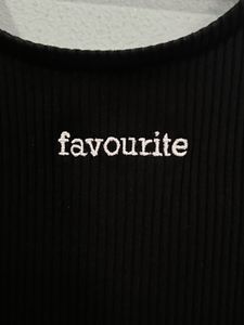 Good condition Vintage Black "favourite" Tank Top