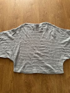 Women's Grey Boat Neck Knit Sweater