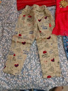 Cute Printed Girls' Pants