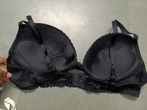 Black Ribbed Bra