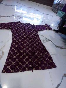Designer Purple Kurta Set with Palazzo