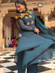 Georgette Anarkali a-line suit