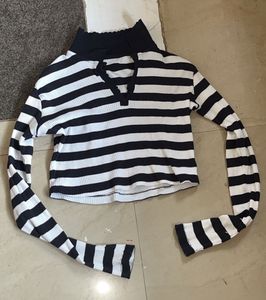 Black And White Stripped Top