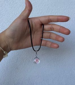 resin Floral pendent  Necklace