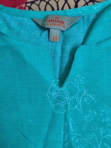 Teal Kurta Set-Classy Daily Wear