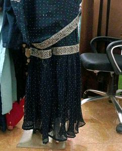 Stylish Black Sequined Lehenga Choli