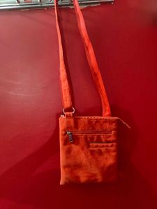 Vibrant Orange Crossbody Bag