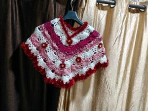 Handmade Crochet Poncho wool
