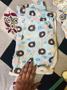 Cute Bear Print Shorts
