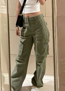 Olive Green Cargo Pants(Adjustable)