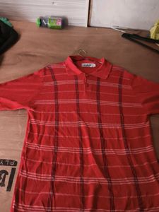 Red Striped Polo Shirt